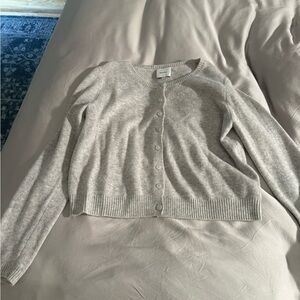 Reformation Clara cashmere cardigan in gray. New without tags. Never worn.